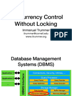Concurrency Control Without Locking: Immanuel Trummer