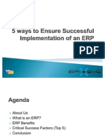 5 Ways to Ensure Successful Implementation of an ERP