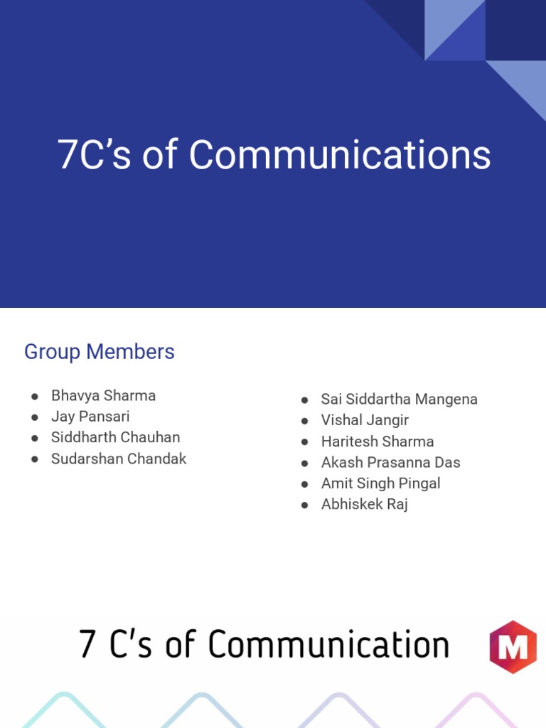 7C of Communications | PDF | Communication | Neuropsychological Assessment