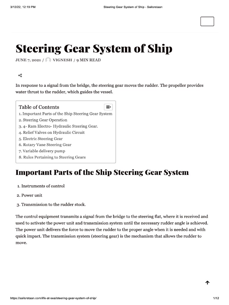 2 Ram and 4 Ram Steering Gear PDF