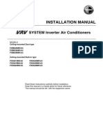 Installation Manual: SYSTEM Inverter Air Conditioners