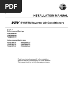 Installation Manual: SYSTEM Inverter Air Conditioners