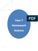 Y7 Homework Booklet