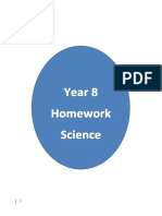 Y8 Homework Booklet