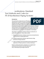 Standard Specifications, Standard Test Methods and Codes For PE (Polyethylene) Piping Systems