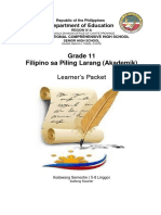 Learners' Packet-Filipino Sa Piling Larang (Week 5-8) TNCHS