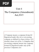 The Companies (Amendment) Act, 2015