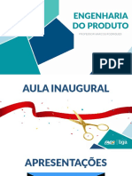 Aula 00 Inaugural - Engenharia Do Produto - s1 2022