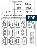 Recortables 1° Básico Meses Del Año