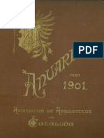 1901 Anuario Arquitectos Catalunya CATEDRAL BARCELONA P.135