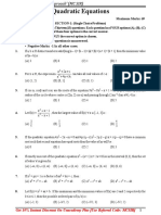 DPP - of - Quadratic Equation - Q