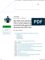 My CDS View Self Study Tutorial - Part 2 What Objects Are Automatically Generated After You Activate One CDS View