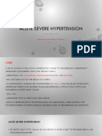 Acute Severe Hypertension  