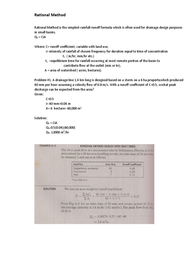 Rational Method | PDF