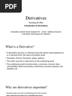 Introduction To Derivatives