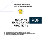 CCNA1 - Exploration - Practica5 - Config Basica - Visualización - Pruebas