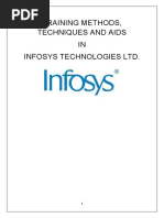 Training Methods, Techniques and Aids IN Infosys Technologies LTD