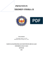 Penuntun Eksperimen Fisika Ii: Fakultas Matematika Dan Ilmu Pengetahuan Alam Universitas Halu Oleo Kendari 2022