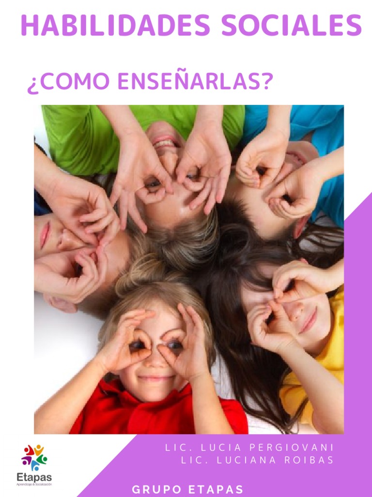 Taller de Habilidades Sociales para Niños | PDF | Aprendizaje | Las ...