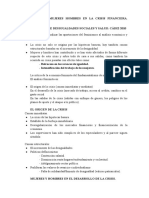 Desigualdades Mujeres Hombres en La Crisis Financiera