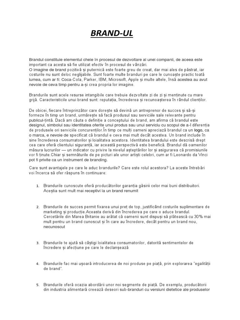 BRANDUL | PDF