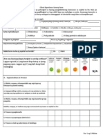 Standardized Client Experience Survey Form (Filipino)