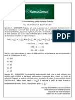 Simulado - Estequiometria ENEM - pdf