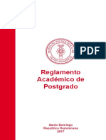 Reglamento Academico de Postgrado 2017