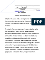 Theories of Communication (1)A