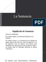 La Sentencia