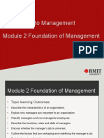 Module 2 Foundation of Management