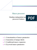 Machine Independent Macro Processor Features