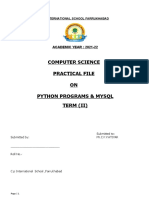 XII Practical File - Term II