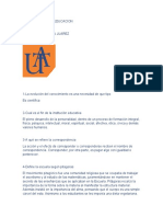 SOCIOLOGIA DE LA EDUCACION brenda archundia juarez pedagogia cuestionario