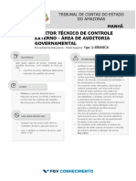AUDITOR TECNICO DE CONTROLE EXTERNO - AREA DE AUDITORIA GOVERNAMENTAL (ATC-GOV) Tipo 1
