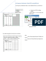 I. Activity 2 - Charts and Frequency Distribution Table (FDT) Using MS Excel