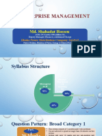 E2: Enterprise Management: Md. Shahadat Hossen