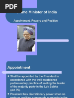 Prime Minister of India: Appointment, Powers and Position