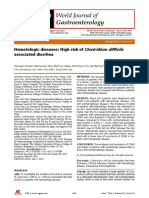 Hematologic Diseases: High Risk of Associated Diarrhea: Clostridium Difficile