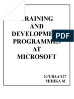 Training and Development