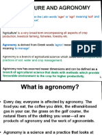 Agriculture and Agronomy: 'Soil'