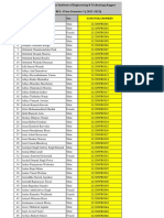 Roll List Bca First Yr Course Ese Win 2021-2022