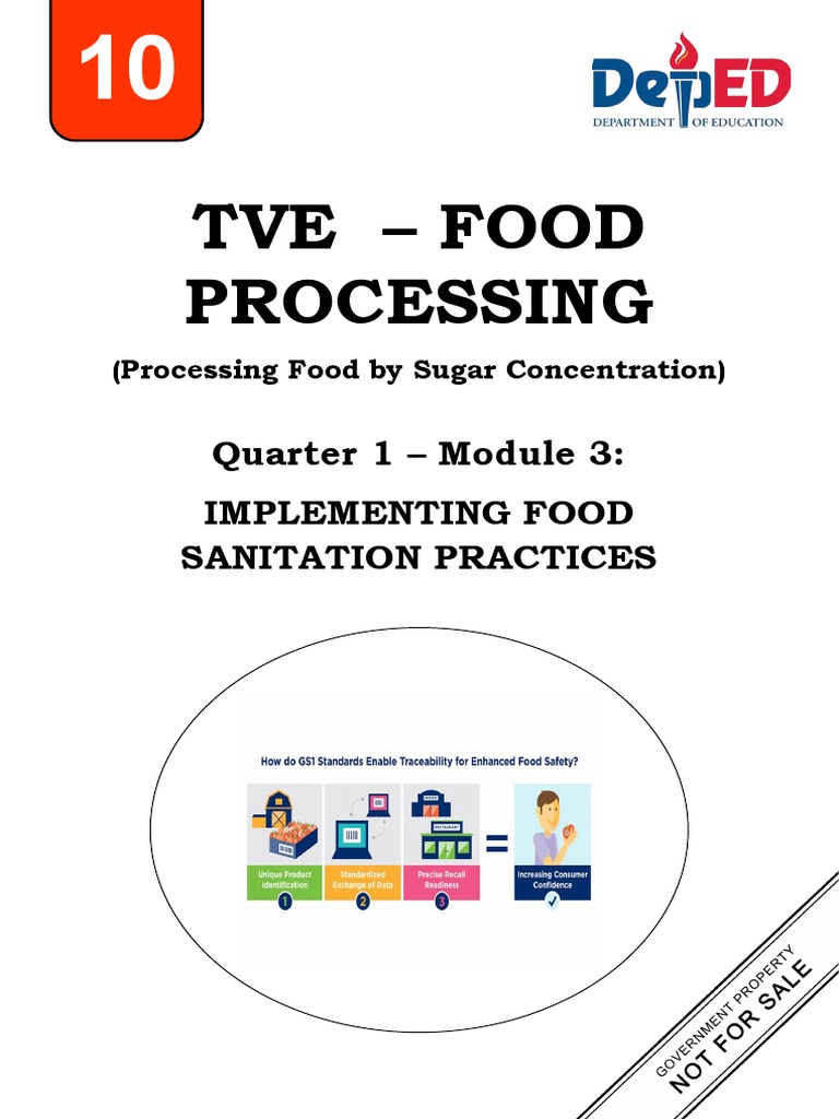 g10 Food Processing QTR 1 Module 3 PDF Foods Food Safety