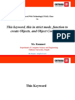 This Keyword, This in Strict Mode, Function To Create Objects, and Object Constructor