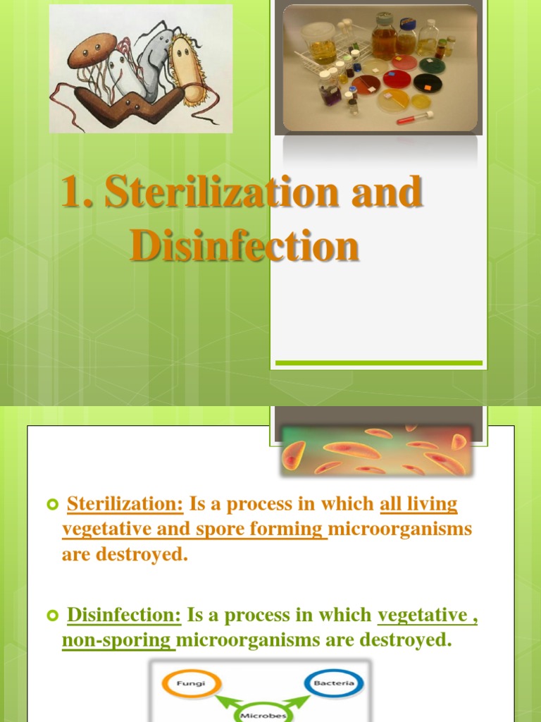 Sterilization and Disinfection PDF Sterilization (Microbiology