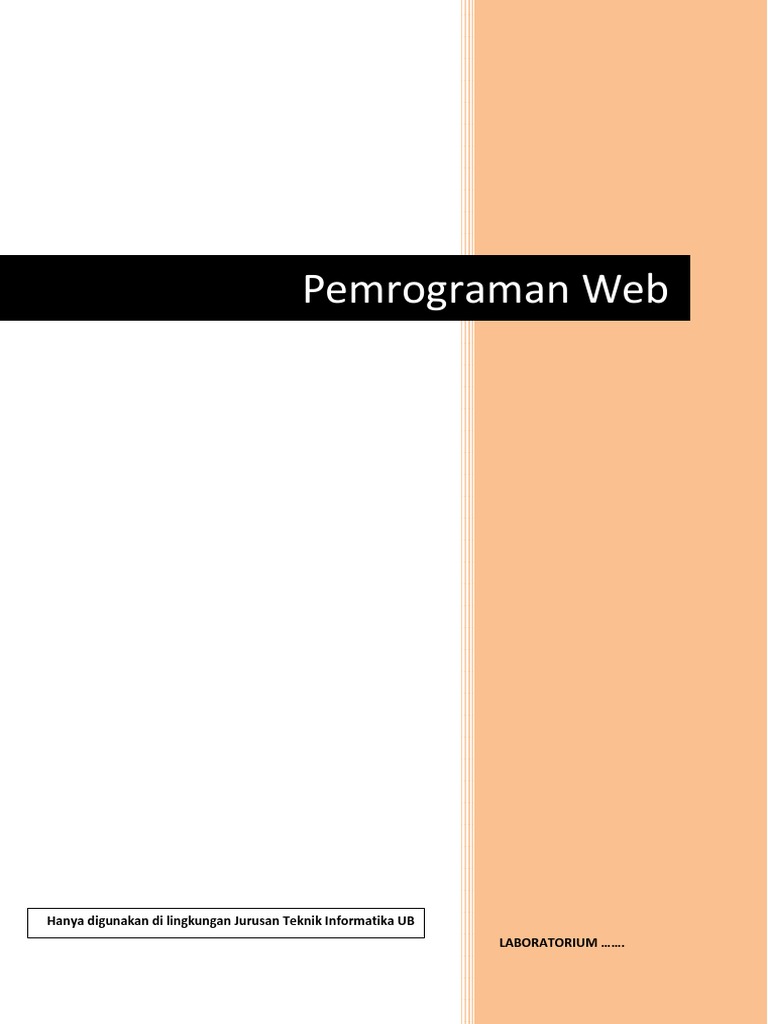 Modul Praktikum Pemrograman Web | PDF | Komputer