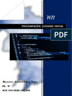 Glosario inicial de programación en