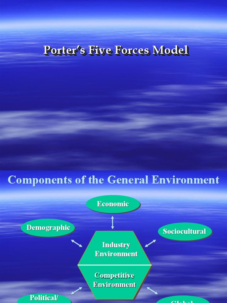 Porters Five Forces Model | PDF | Economies | Microeconomics
