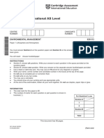 Cambridge International AS Level: Environmental Management 8291/13