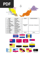 Peta Malaysia Ibu Negeri